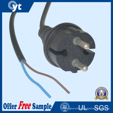 Europäischer VDE Netzkabel AC 2 Pin Stecker mit Kabel